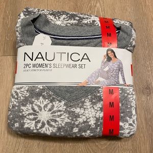 Nautica fleece gray sleepwear set